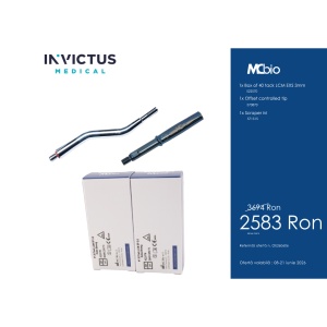 MCbio Surgery – Kit 40 Pini LCM EXS 3mm cu Offset Controlled Tip și Scraper M