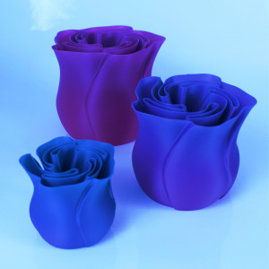 Set trandafiri decorativi (3 piese, filament multicolor) - Img 2