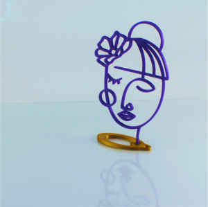Stylized girl face - Img 2
