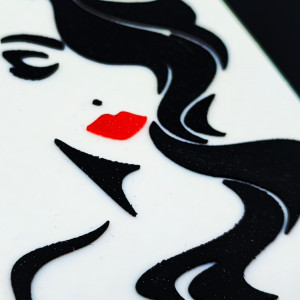 Wall art, lady figure - Img 5