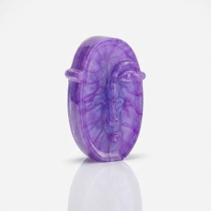 Statuetă decorativă "Purple Moai" ST1006