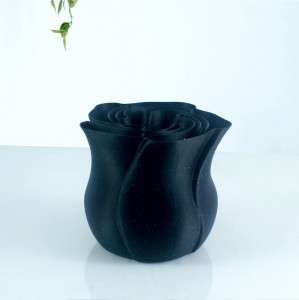 Trandafir negru sidef, 84 x 90 mm