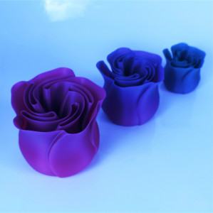 Set trandafiri decorativi (3 piese, filament multicolor) - Img 4