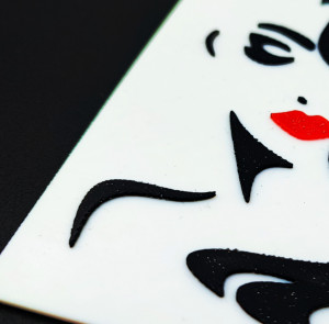 Wall art, lady figure - Img 7