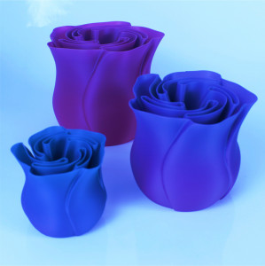 Set trandafiri decorativi (3 piese, filament multicolor)