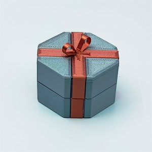 Cutiuță 60x60x30mm, cu secțiune octogonală, pentru bijuterii - Img 5