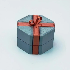 Cutiuță 60x60x30mm, cu secțiune octogonală, pentru bijuterii - Img 5