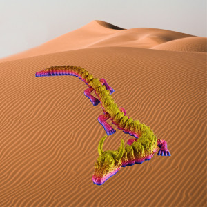 Flexible Dragon, 48 cm long - Img 5