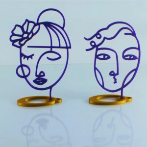 Stylized boy and girl faces - Img 2