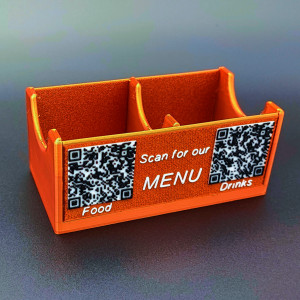 Table condiment holder, with QR code - Img 2