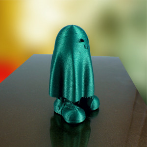 Green ghost statuette - Img 5
