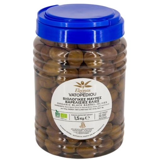Masline Negre Bio In Saramura 1,4 Kg (Bio Hellas, Gr-Bio-03)