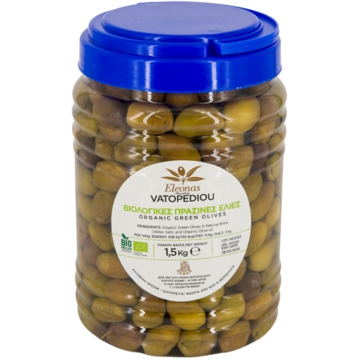 Masline Verzi Bio In Saramura 1,4 Kg (Bio Hellas, Gr-Bio-03)