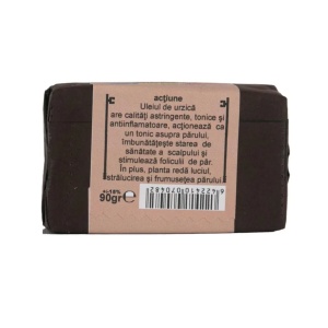 Urtica sampon solid cu ulei de urzica ( sapun pentru par) 90g - Img 3
