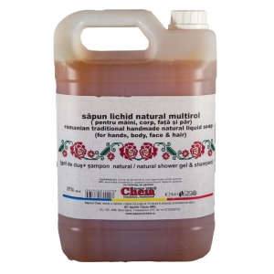 Sapun lichid natural multirol profesional ( pentru mâini, corp, față și păr), Bujor 2400g - Img 2