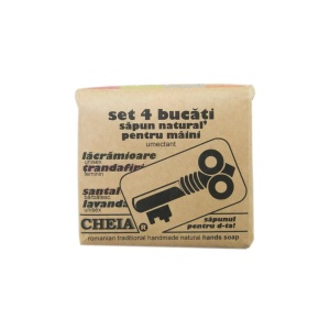 Set 4 buc sapun natural pentru maini 360g - Img 1