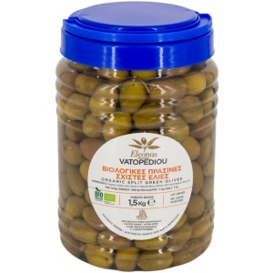 Masline Verzi Bio Taiate In Saramura 1,4 Kg (Bio Hellas, Gr-Bio-03) - Img 1