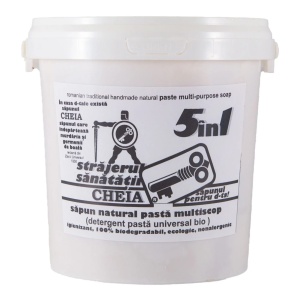 Strajerul Sanatatii sapun natural pasta multiscop ( detergent pastă universal bio ) 1000g - Img 1