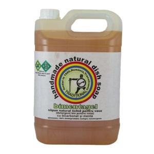 Bimentagel, sapun natural lichid pentru vase, 5 lt, RRR ( detergent bio pentru vase) 5000g - Img 1