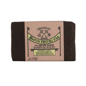 Urtica sampon solid cu ulei de urzica ( sapun pentru par) 90g - Img 1