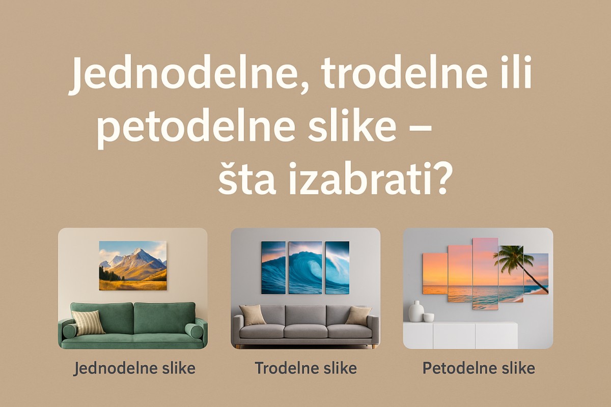 🖼️ Jednodelne, trodelne ili petodelne slike – šta izabrati? (kompletan vodič)
