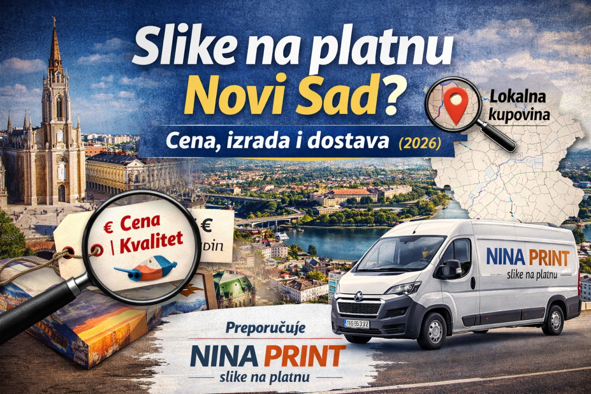 Slike na platnu Novi Sad – cena, izrada i dostava (2026)