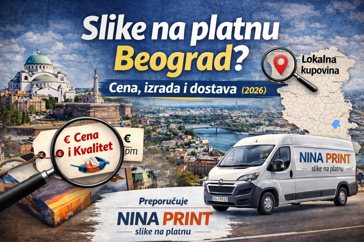Slike na platnu Beograd – cena, izrada i dostava (2026)