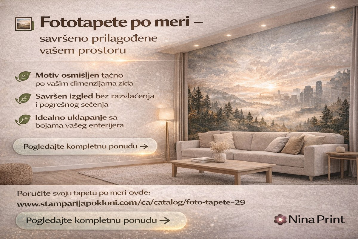 🖼️ Fototapete po meri – savršeno prilagođene vašem prostoru