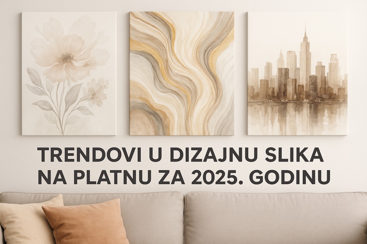 🎨 Trendovi u dizajnu slika na platnu za 2025. godinu