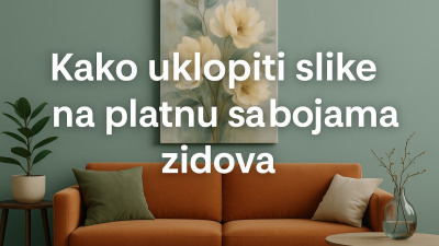 🎨 Kako uklopiti slike na platnu sa bojama zidova – kompletan vodič