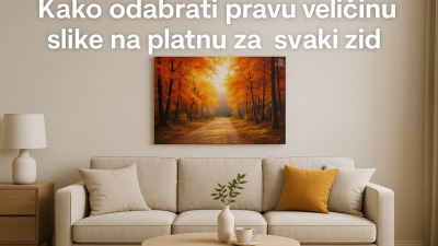 📏 Kako odabrati pravu veličinu slike na platnu za svaki zid