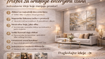 Trikovi za uređenje enterijera stana – jednostavne ideje koje menjaju prostor