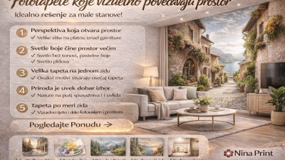 Fototapete koje vizuelno povećavaju prostor – idealno rešenje za male stanove