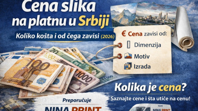Cena slika na platnu u Srbiji – koliko košta i od čega zavisi (2026)