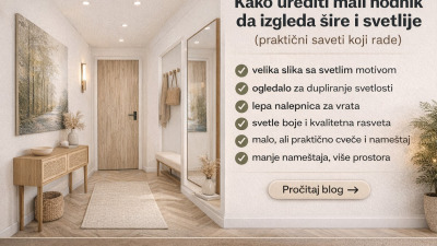 🚪 Kako urediti mali hodnik da izgleda šire i svetlije (praktični saveti koji rade)
