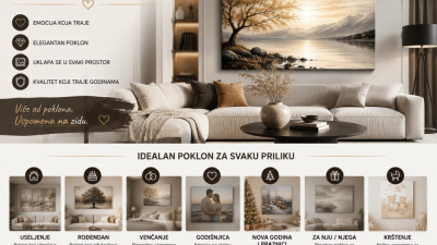 Šta kupiti za poklon? Slike na platnu koje ostavljaju uspomenu