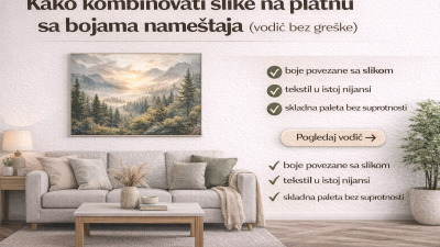 🎨 Kako kombinovati slike na platnu sa bojama nameštaja (vodič bez greške)