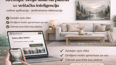 🤖 Kreirajte svoju sliku na platnu uz pomoć veštačke inteligencije – jednostavno i jedinstveno
