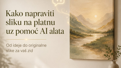 Kako napraviti sliku na platnu uz pomoć AI alata | Nina Print