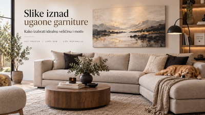 Slike iznad ugaone garniture – kako izabrati idealnu veličinu i motiv