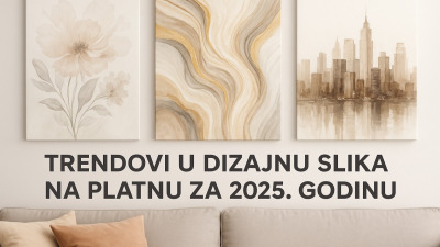 🎨 Trendovi u dizajnu slika na platnu za 2025. godinu