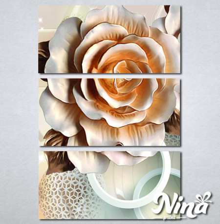 Slike na platnu 3d Bež ruža Nina315_3 - Img 3