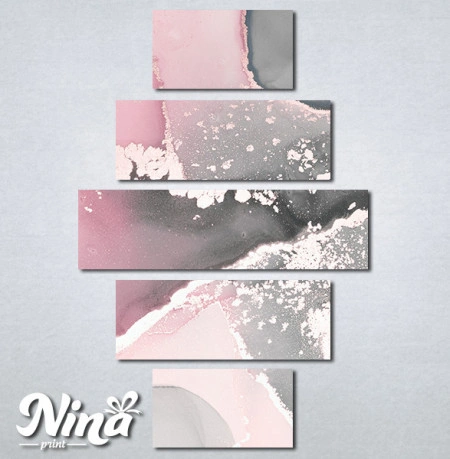 Slike na platnu Sivo roze apstrakcija Nina334_5 - Img 2