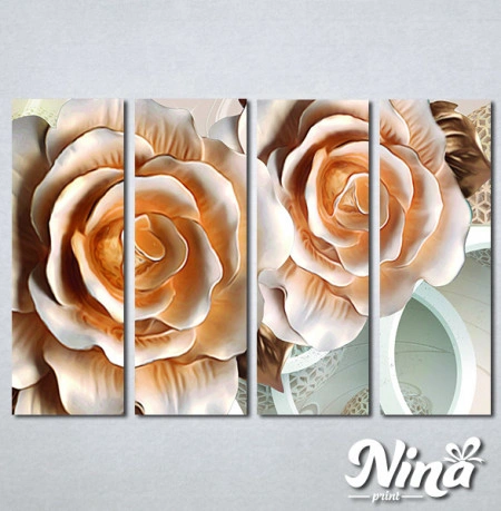 Slike na platnu 3d Bež ruže Nina315_4 - Img 2