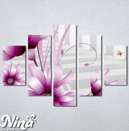 Slike na platnu 3d Ljubicasti cvet Nina345_5 - Img 2
