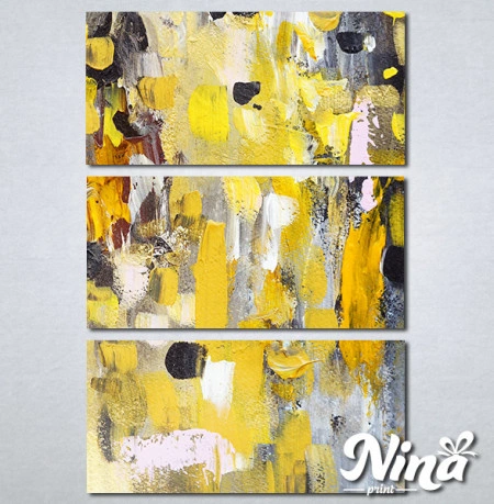 Slike na platnu Apstrakcija žuto Nina306_3 - Img 3