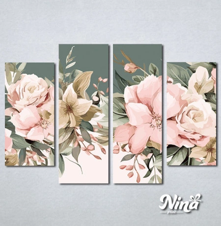 Slike na platnu Cvece pastelne boje Nina496_4 - Img 2