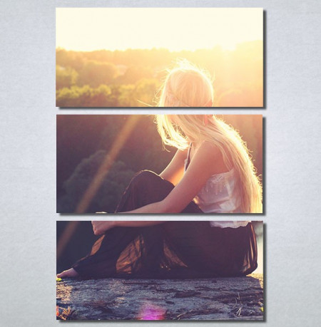 Slike na platnu Girl and sunset Nina30168_3 - Img 3