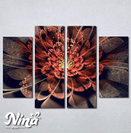 Slike na platnu Neobican cvet apstrakcija Nina397_4