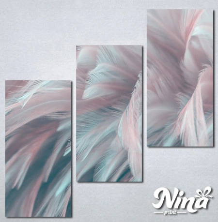 Slike na platnu Pastelne boje Perje Nina401_3 - Img 2